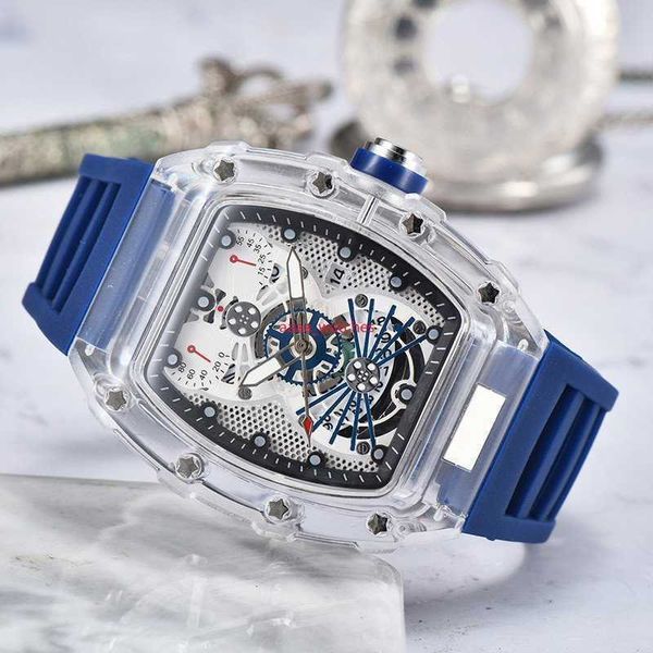 Richa Milles Uhr mit mechanischem Uhrwerk, Schweizer Uhrwerk, Top-Qualität, 2023, Business-Kunststoffgehäuse, Bekleidungszubehör, IvGQE5