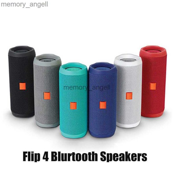 Alto-falantes portáteis Flip 4 Bluetooth Speaker portátil Mini sem fio Flip4 Outdoor Waterproof Subwoofer Speakers Suporte TF Cartão USB DHL HKD230912