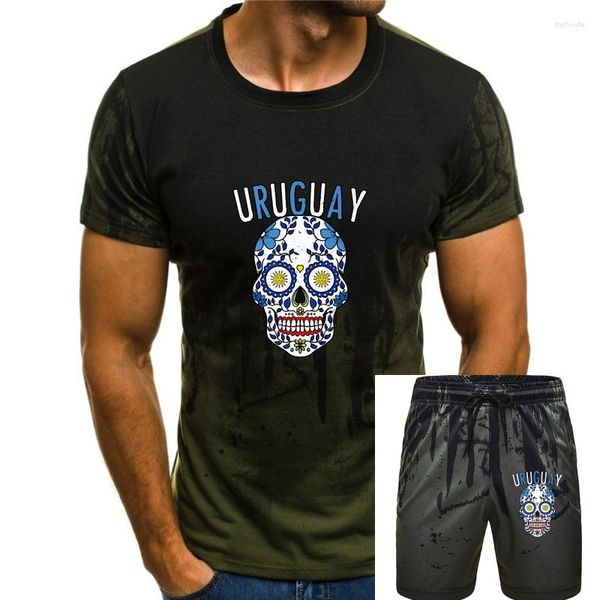 Herren T-Shirts 2023 T-Shirt Herren Baumwolle Premium Uruguay Team Shirt Soccers Herren T-Shirt