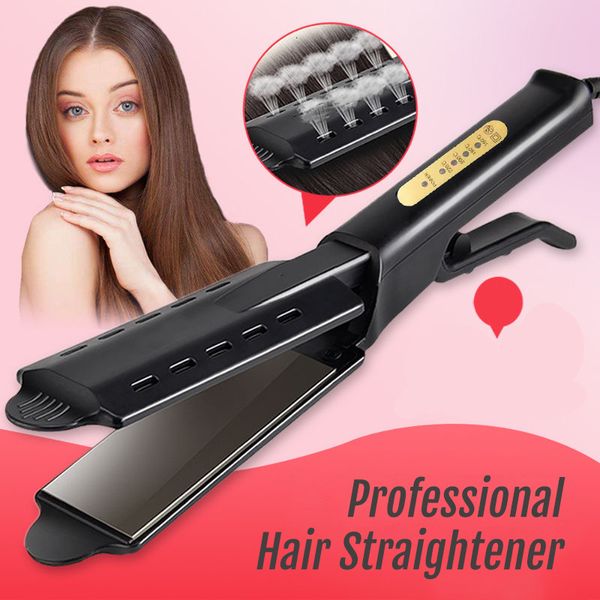 Alisadores de cabelo Alisador de cabelo Ajuste de temperatura de quatro marchas Cerâmica Turmalina Iônica Ferro liso Curling modelador de cabelo para mulheres cabelo 230912