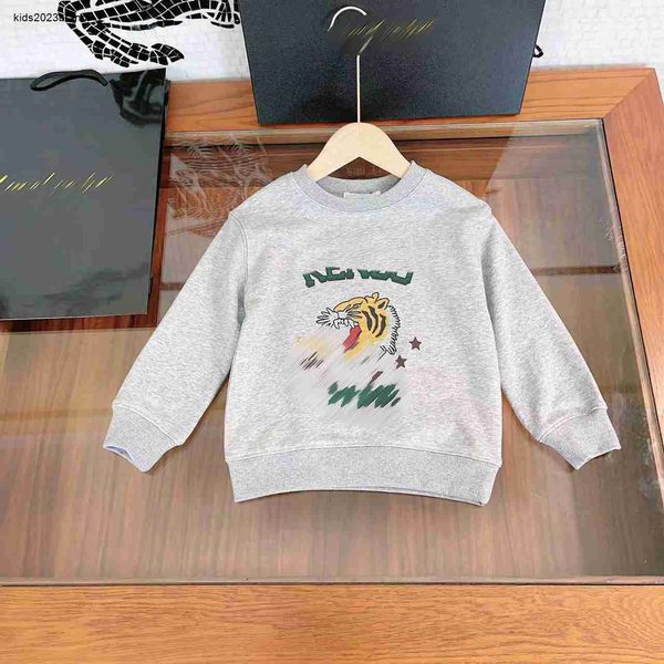 Fashion Kids Round Neck Autunno Strea a maniche lunghe per ragazzo taglia da ragazzo 100-160 cm Designer Tiger Print Pullover bambino SEP10