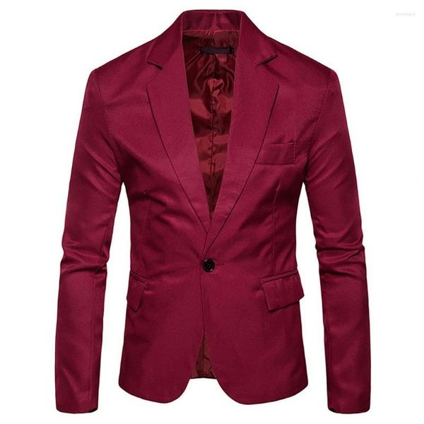 Herrenanzüge Britischer Stil Vintage Blazer Männer Casual Slim Fit Anzugjacke Single Button Business Social Plus Größe M-3XL Hombre