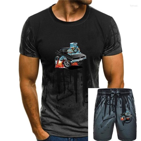 Erkek Tişörtleri Klasik 69 Amerikan Kas Araba Karikatür Mens Tshirt Harajuku Nefes Alabaş Tişörtler Günlük Yaz Giyim Pamuklu Büyük Boy