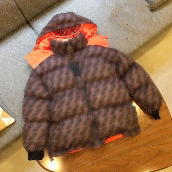 Inverno puffer jaqueta das mulheres dos homens casacos clássico reversível dupla face para baixo jaquetas letras completas casaco feminino moda streetwear à prova de vento