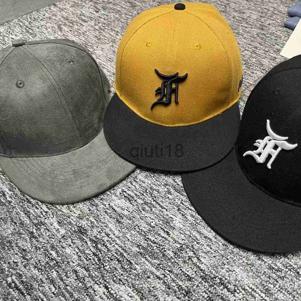 Ball Caps High Street Wildleder bestickte Kappe Baseball Caps Hüte x0912