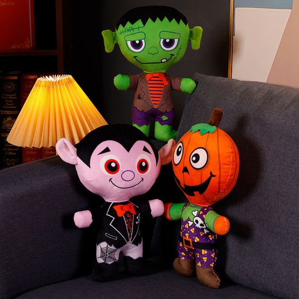 Animais de pelúcia recheados 30cm Halloween mais decorações de Halloween crânio abóbora múmia brinquedo de pelúcia brinquedo para criança fã coleção presente 230912