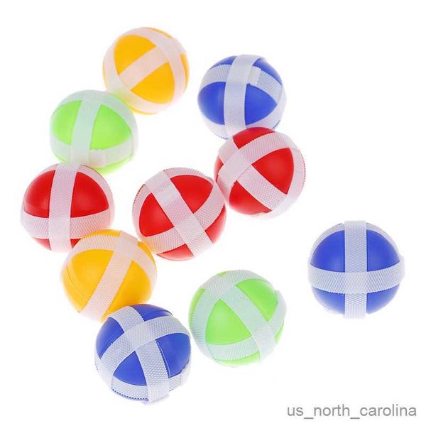 Giocattoli sportivi 5/10 PCS Giochi sportivi Bersaglio per freccette Tiro al bersaglio Palla giocattolo Giocattolo per esterni Palla appiccicosa colore casuale R230912