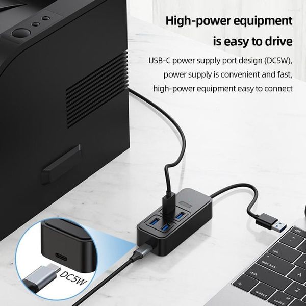 Portas Multi USB Splitter Adaptador Cabo expansor de alta velocidade 3.0 HUB para discos rígidos Mouse Teclado