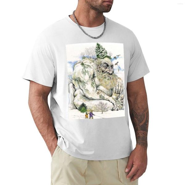 Polo da uomo T-shirt Troll di montagna T-shirt nere Camicia con stampa animalier per ragazzi e uomini