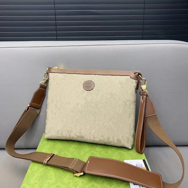 Borse di lusso alla moda Borsa Borse a tracolla firmate da donna Tracolle in seta Borsa in pelle Stampa da uomo multifunzionale con borsa a tracolla Messenger in pelle di vacchetta