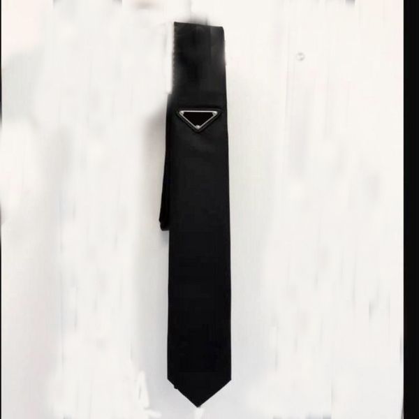 Cravatta Prad Uomo Donna cravatta firmata moda cravatte arco per uomo donna con motivo lettere cravatte tinta unita cravatte affari di lusso Tie Partys