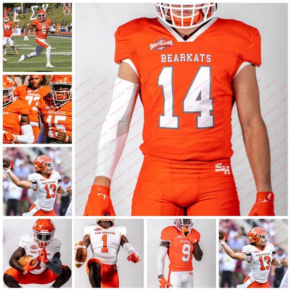 Maglia da calcio personalizzata Sam Houston State Bearkats Ellison Hubbard Jacob Kainer Trent Ward Jevin Murray Jaidan Scott Maglie cucite Sam Houston State