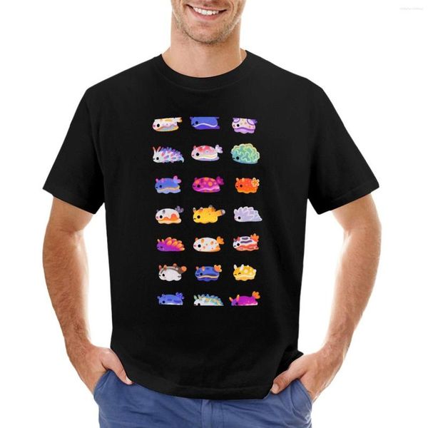 Polo da uomo T-shirt Sea Slug Day Anime Ragazzi T-shirt bianche T-shirt con stampa animalier Allenamento da uomo