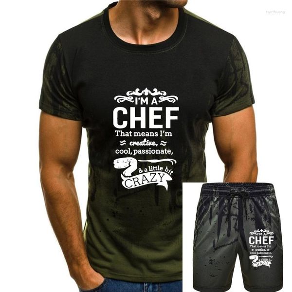 T-shirt da uomo T-shirt I'm A Chef Unisex Detti divertenti Idea Stampa prevalente Top Camicia Magliette in cotone per uomo Casual