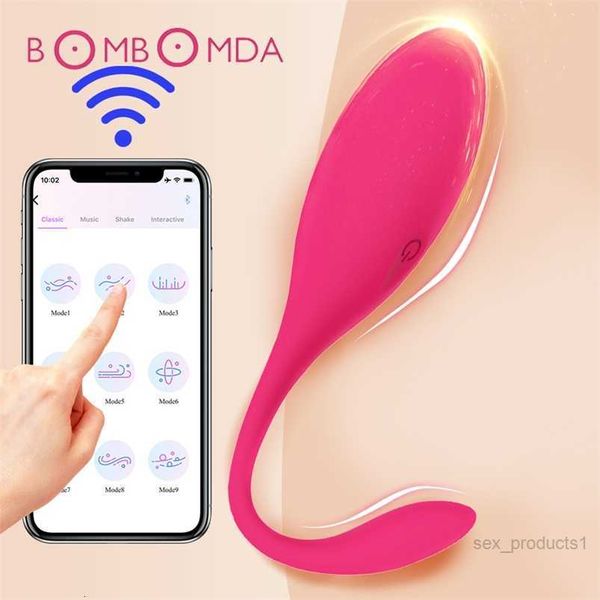 Mutandine Bluetooth Controllo APP wireless Vibratore Uova vibranti Palline indossabili Punto G Massaggio clitoride Giocattolo del sesso per le donne 2106235FH7