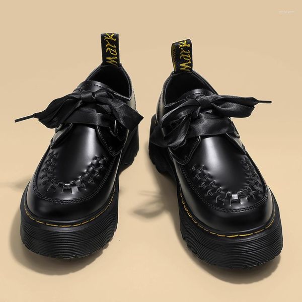 Kleid Schuhe Plattform Lolita Gothic Frau 2023 Frühling College Stil Patent Leder Pumps Frauen Japan Schuluniform