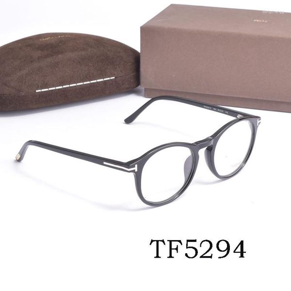 Sonnenbrille Rahmen Runde Acetat Optische Brillen Frauen Mann Lesen Myopie Brillen Computer Auge TF5294