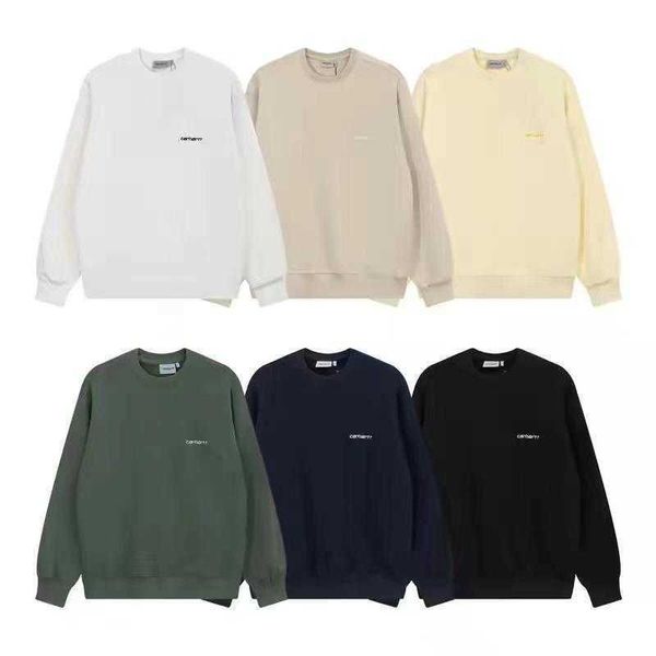 Felpa pullover da uomo Maglione girocollo classico ricamato con piccola etichetta Felpa con cappuccio pullover a maniche lunghe da uomo e da donna