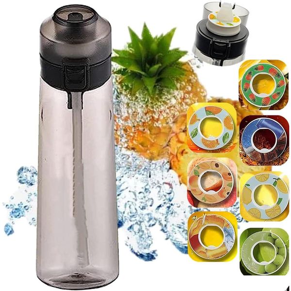 Bottiglie d'acqua Bottiglia aromatizzata all'aria Sport Moda St Tazza adatta per tazza fitness all'aperto Consegna a domicilio Giardino di casa Cucina Sala da pranzo Otvcy