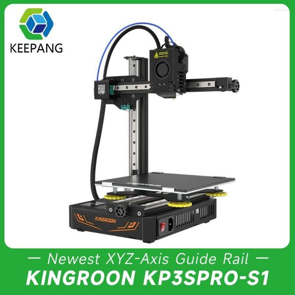 Stampanti Kingroot Kp3s Pro S1 Stampante 3d Velocità di stampa veloce Nucleo ad alta precisione XYZ Binario di guida diretto Estrusore Impresora