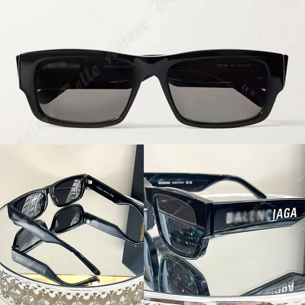 2023 Heiße neue Luxus-Designer-Marken-Quadrat-Sonnenbrille für Frauen Minimalistischer großer Rahmen BB0216 Ikonisches Buchstaben-Logo Spiegelbein-Designer-Sonnenbrille für Männer