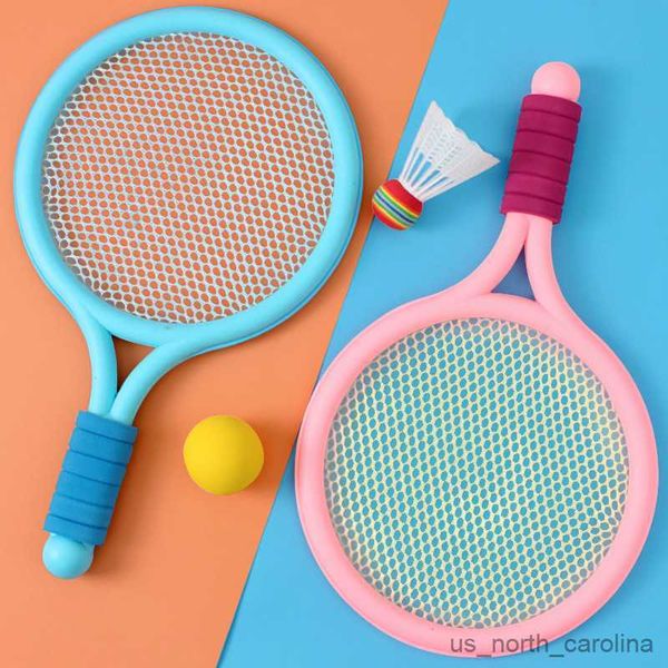 Giocattoli sportivi Bambini Badminton Palla da tennis Giocattolo sportivo per bambini Gioco interattivo 3-12Y Set di giocattoli per ragazze dei ragazzi R230912