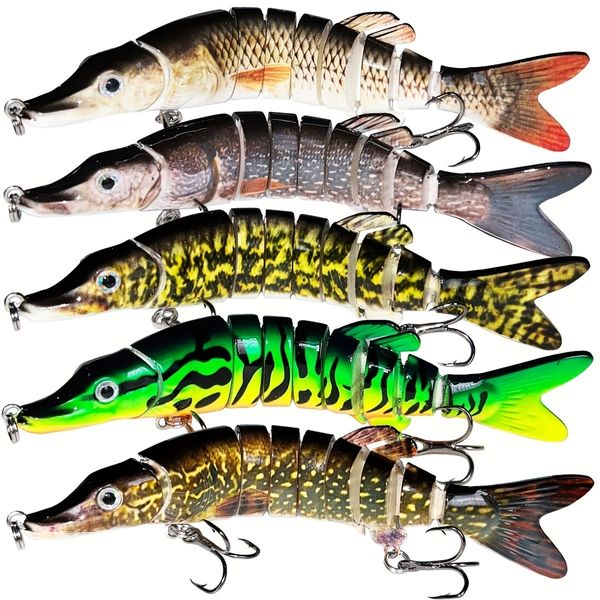 Iscas Iscas Proaovao 719g Swimbait Pike Wobblers Crankbait Isca De Pesca Multi Articulada Isca Dura Musky Sinking Isca 230911