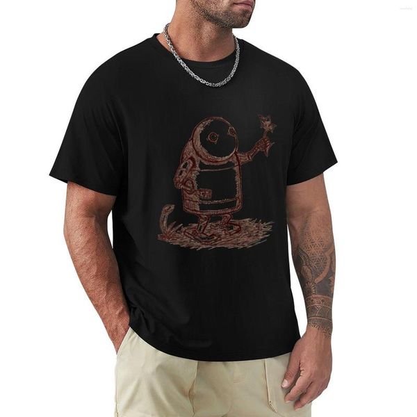 Polos masculinos NieR: Automata Robot Camiseta Personalizada Camiseta Blusa de secagem rápida Roupas estéticas Camisas engraçadas para homens