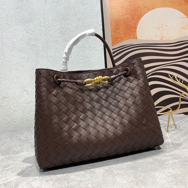 Bolsa designer sacos de compras andiamo médio tote bolsa de ombro feminina tecido couro de bezerro moda crossbody bolsa de luxo novo