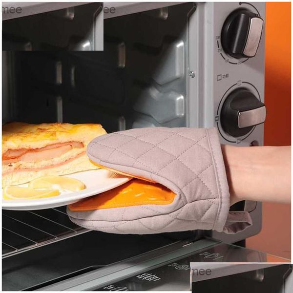 Ofenhandschuhe 1 Sile Kratzfester Handschuh Küchentablett Schüsselregal Handclip DIY Kochen Z230810 Drop Lieferung Home Garden Dining Bar Ba Dhfkc