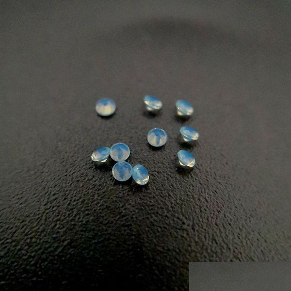 Lose Diamanten, 254, gute Qualität, hohe Temperaturbeständigkeit, Nano-Edelsteine, facettiert, rund, 0,8–2,2 mm, hellopal, graugrün, blau, Sy Dhgarden Dh4Vz