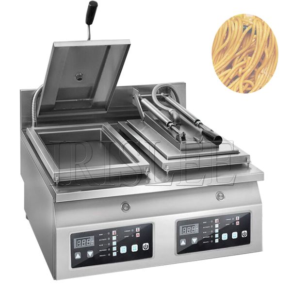 Mikrocomputer-Brat-Knödel-Maschine, Gas-Frittierkocher, Crepe-Pfannkuchen-Fritteuse, Topfbrötchen, gebratene Pfanne, Topfaufkleber-Maschine