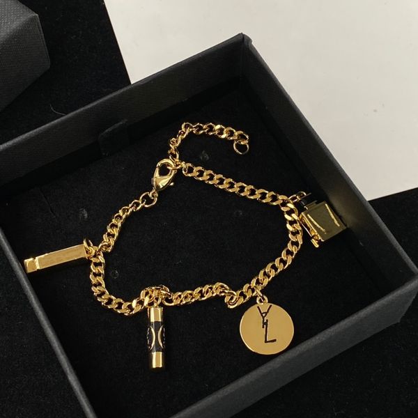 Bracciale di gioielli in oro designer nuovo braccialetto di fascino di moda Bottiglia di profumo pendente per ragazze ragazzi pulsara Commercio all'ingrosso di accessori di gioielli