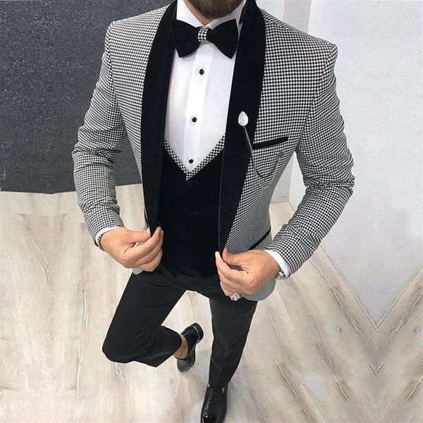 Herrenanzüge Blazer 2021 Morgen Männer Anzug Dinnerparty Prom Custome Homme Bräutigam Hochzeit Blazer Slim Fit Man Tuxedo 3 Stück 252z