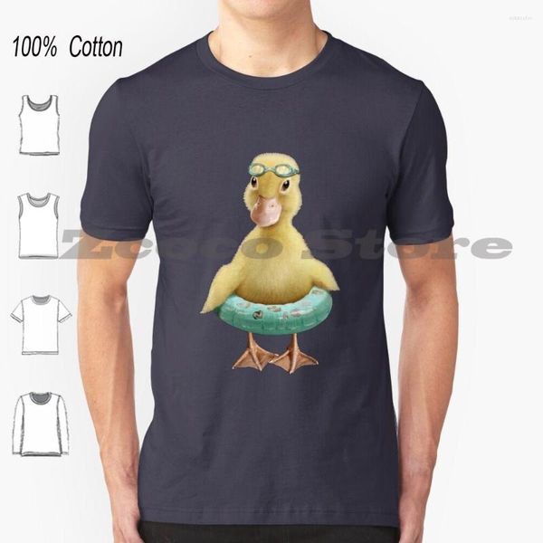 T-shirt da uomo Camicia in cotone Confortevole di alta qualità Simmer Sport Divertente Cool Yellow Lifebouy Watersports Wonder Pets