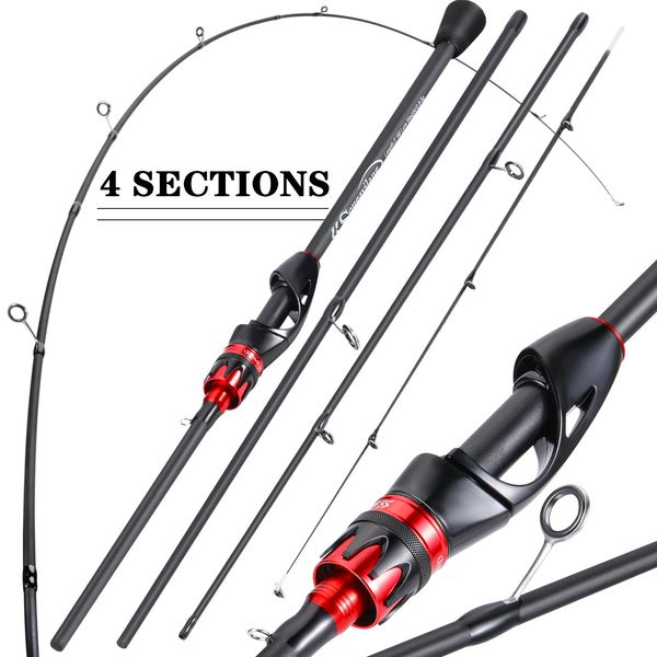 Varas de pesca de barco Sougayilang 085g Ponta macia Ação rápida Fibra de carbono Spinning Rod 21m Casting Stream Lake para Bass Pike 230912