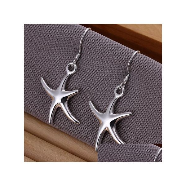 Dangle Chandelier Brand New Sterling Sier Plate The Starfish Brincos Dfmse062 Womens 925 Dangle Chandelier 10 Pares Muito Drop Deli Dh1Qa