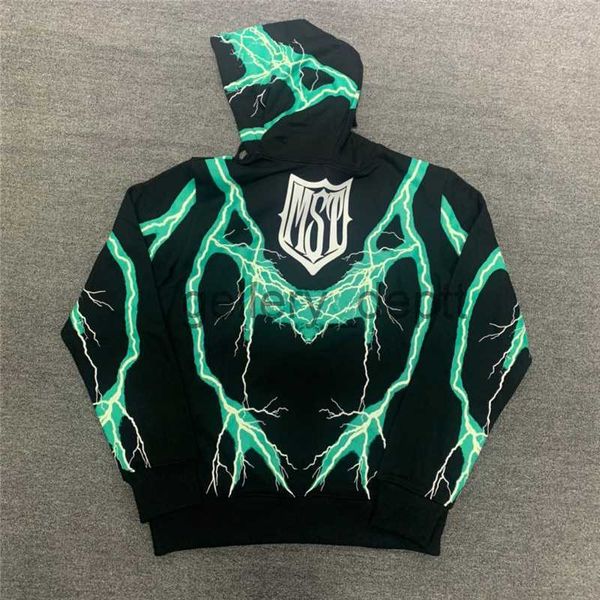 Erkek Hoodies Sweatshirts Yüksek kaliteli yansıtıcı kayıp Perşembe Lightning Kadınlar Yokluk Overi Sweatshzzeirts 1 1 Ağır Kumaş Moda Hoodie Erkekler J230912