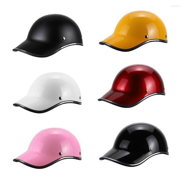 Capacetes de motocicleta capacete adulto bicicleta elétrica estendida borda chapéu de beisebol resistência ao impacto universal ciclismo segurança