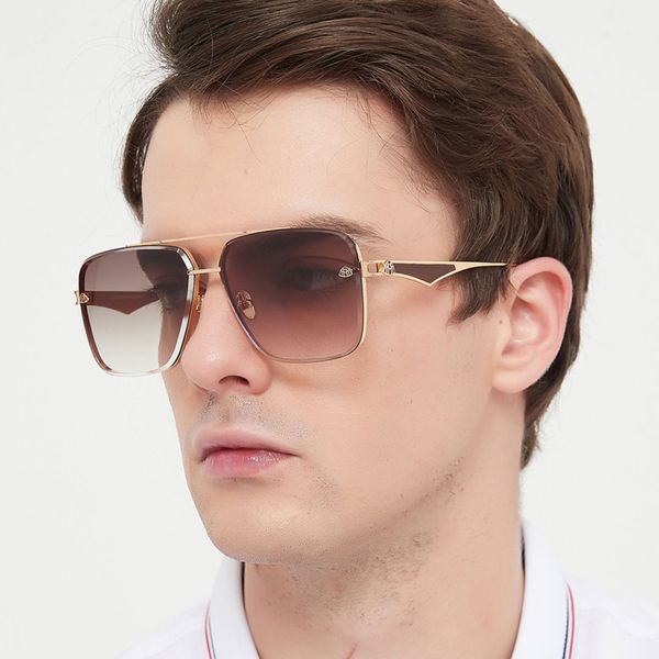 Design MayiBach Sonnenbrille, Pilotenbrille, UV400-Brille, Metallrahmen, Polaroid-Gläser, offizielle Website, 1:1 High-End-Version, Metallhalterung