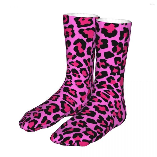 Herrensocken Herren Fahrrad Rosa Leopardenmuster Baumwolle Harajuku Camouflage Frau