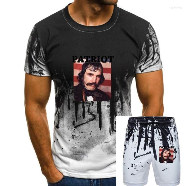 Camisetas masculinas Bill The Butcher Gangs Of York EUA Camisa de filme (1)