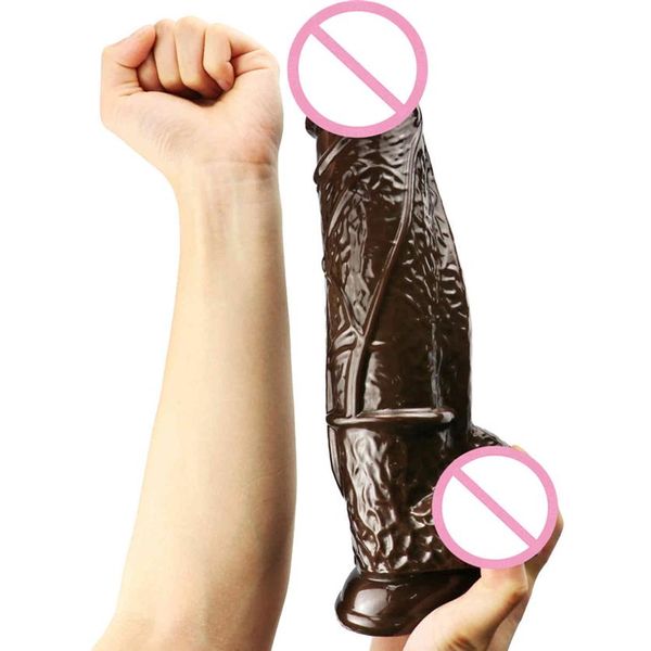 28 cm Super Enorme Dildo Morbido Grande Ventosa Realistico Glande Cazzo Pene Spessore Grande Lungo Spina Anale Giocattoli Per Adulti Per Le Coppie2425