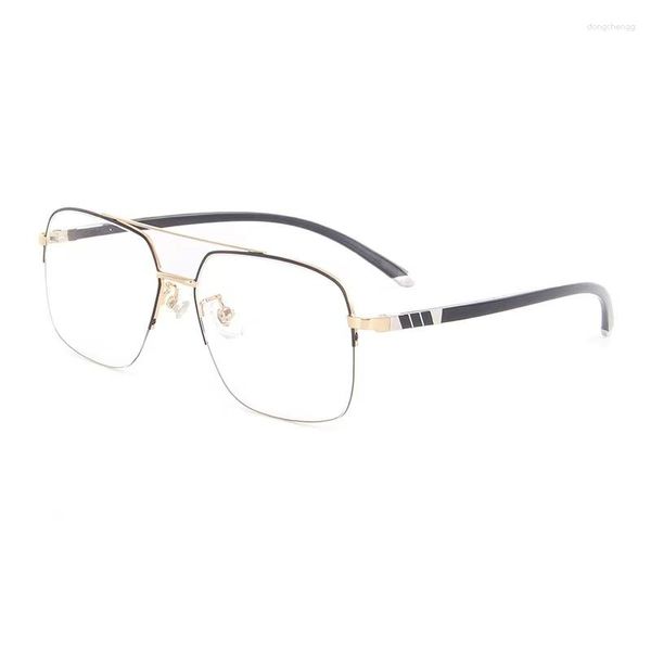 Marcos de gafas de sol 52 mm 2023 Aleación de titanio Hombre Gafas cuadradas Marco Prescripción Anteojos ópticos 668