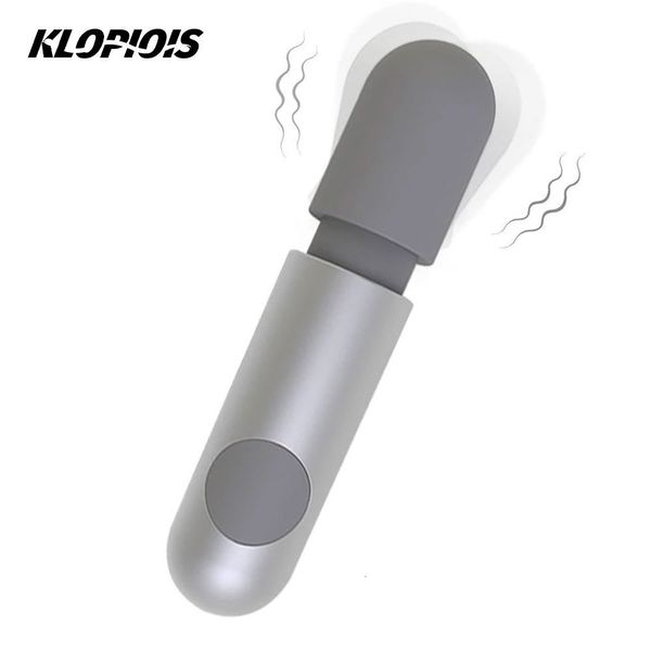 Игрушки для взрослых KLOPIOIS Wand Вибраторы для женщин Без звука Мощный стимулятор клитора 10 режимов Быстрый оргазм Секс Портативный мини-массажер 230911