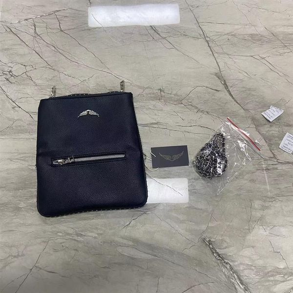 Borsa da donna Ali con stiratura a diamante Moda ZV Messenger Rivetti Borse a tracolla in pelle di pecora Due catene Pochette da donna Hasp Zad210n