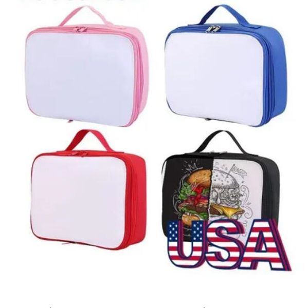 magazzino locale Borsa per pranzo a sublimazione Colore misto 20 pezzi/scatola Stock USA