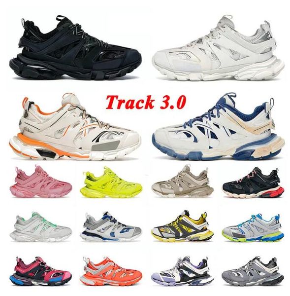 2023 Top-Marken-Designer-Track-Freizeitschuhe Plattform 17FW Sneakers Vintage Triple Black White Beige Tracks Runners 3 3.0 Tess.s. Dhgate Luxus-Turnschuhe 36-45
