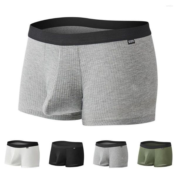 Mutande Uomo Elefante Naso Boxer Custodia allargata Tronchi sporgenti Slip a vita media Filo Biancheria intima traspirante Elasticità Mutandine