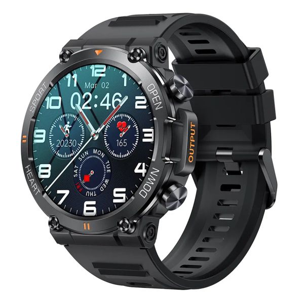 K56PRO Relógio Inteligente Homens Rastreador de Fitness Bluetooth Chamada Smartwatch Modos Esportivos Monitor de Frequência Cardíaca Pressão Arterial para Android IOS